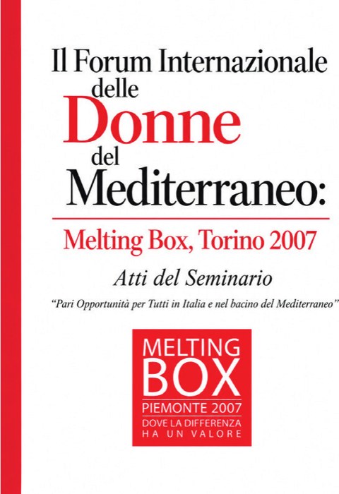 Copertina: Il Forum Internazionale delle Donne del Mediterraneo: Melting Box